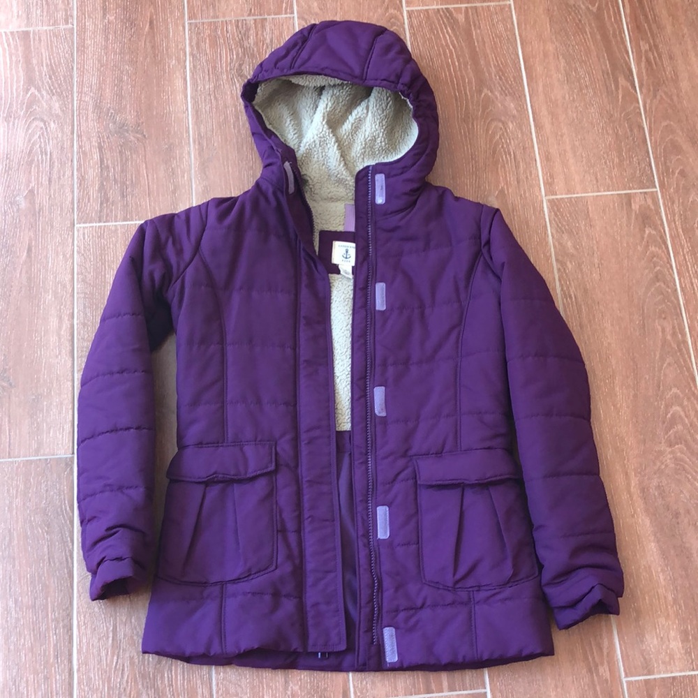Kids Purple Jacket with Hood